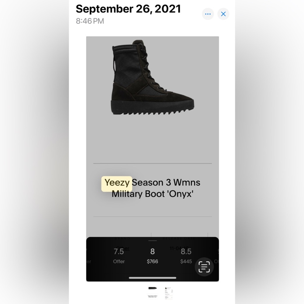 Yeezy season 3 size 8